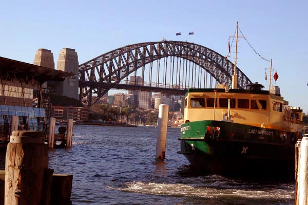 Ferry and the Sydney Harbour Bridge, Circular Quay