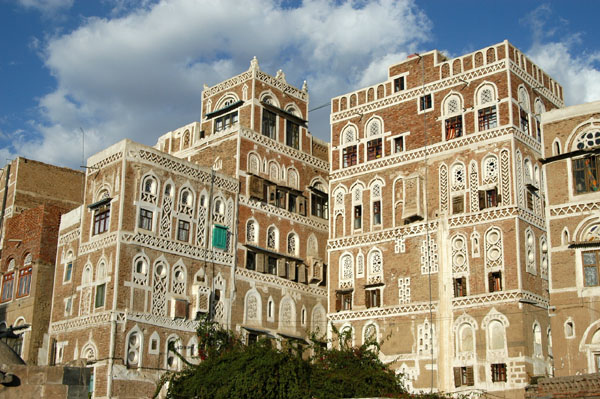 The Arabia Felix Hotel (left) is in a traditional Sana'a tower house
