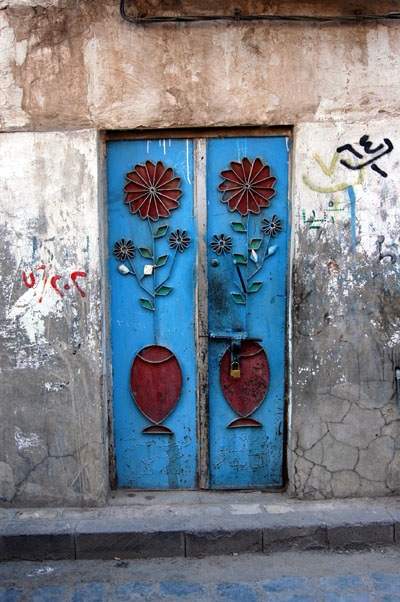Decorated door, Old Sana'a