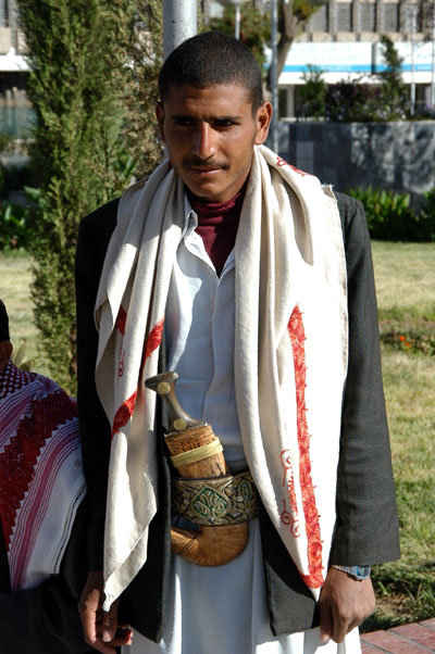 Yemeni man in Tahrir Square