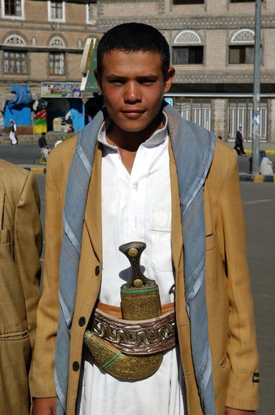 Yemeni with a jambiya, Sana'a