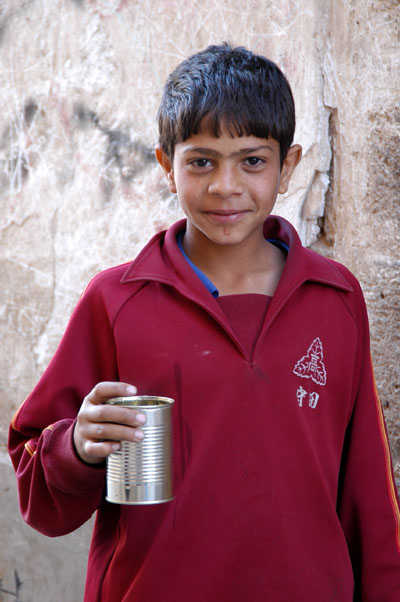 Boy with cup, Sana'a