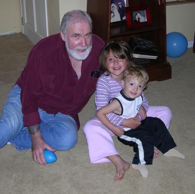Grandpa With Sarah and Kyle