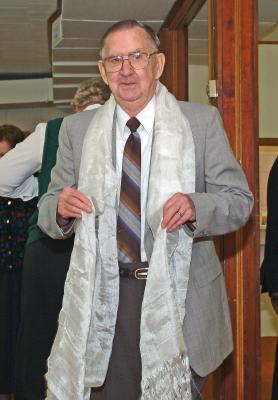 Ralph Brown with Tibetan Prayer Shawl