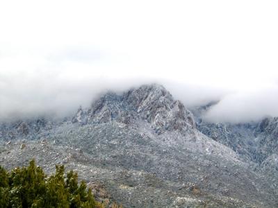 Snow Clouds on Sandia Mountain Range