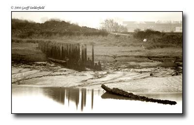 Dockside - Portishead - early morning - sepia.jpg