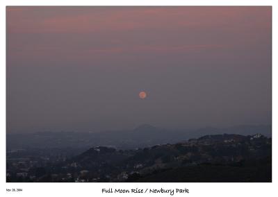 Full Moon Rise in Southern California