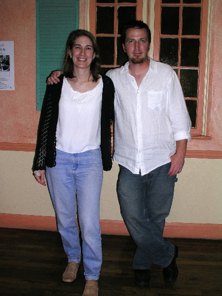 Corinne with Peter Mulvey