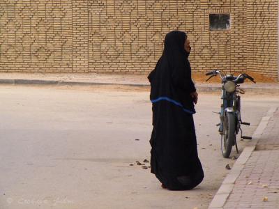 A Tunisian Woman and A Moped
