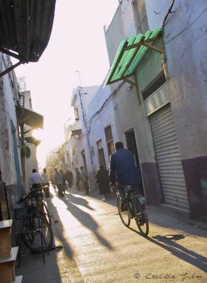Late Afternoon at the Streets Near Bab El Khadra, Halfaouine