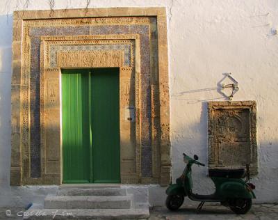 A Door and A Scooter