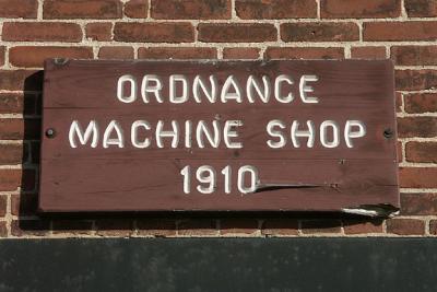Ordnance Machine Shop Sign
