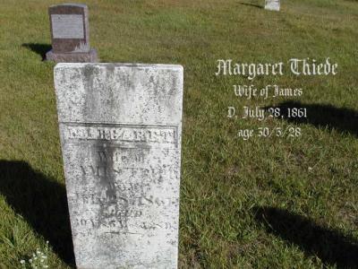 Thiede, Margaret (Wife of James) Section 2 Row 14