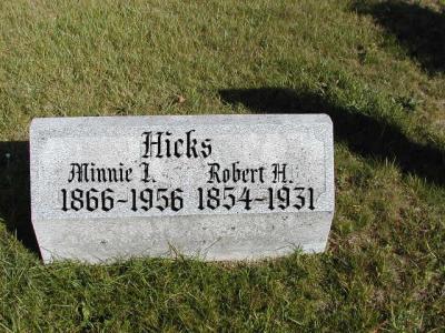 Hicks, Minnie I. & Robert H. Section 2 Row 14