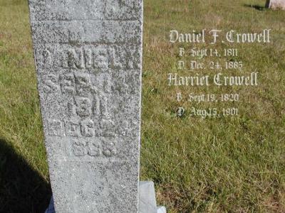 Crowell, Daniel & Harriet Section 2 Row 17