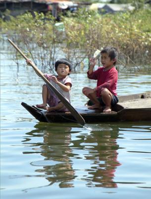 Cambodia-Tonle Sap Lake-I am in charge
