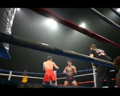 Even the referees are former underground fighters