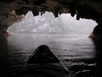 Exit of a cave that we paddled through