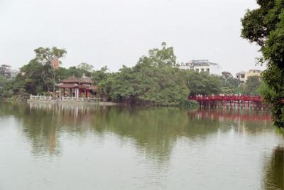 Den Ngoc Son - a island, and pagoda, on Hoan Kiem Lake