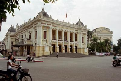 Opera House - to the right is the Hanoi Opera Hilton hotel