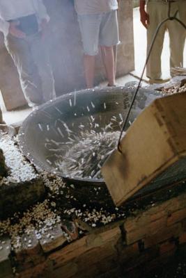 Puffed Rice popping out of the bowl