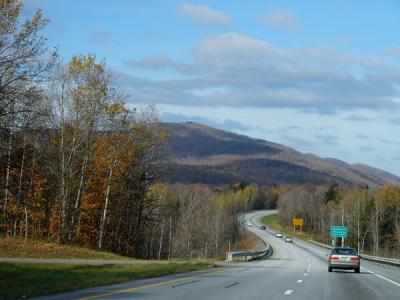 Curvy Road to Stowe Vermont