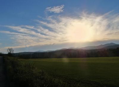 Stowe Vermont sun rays