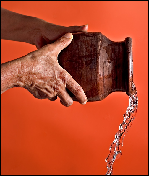 <b>Hands that quench thirst</b><br> 7th Place<br><i>by Vikas</i>