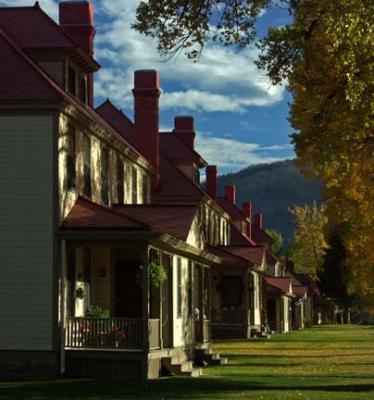 Old Homes at Mammoth Hot Springs,Yellowstone