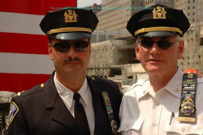 Inspector Larry Fields and Lieutenant John Ryan of the PAPD
