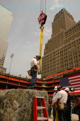 Moving the cornerstone into its final position