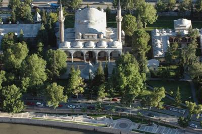 Amasya II Beyazit Mosque from Kale Hill
