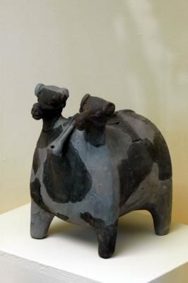 Ankara Anatolian Civilizations Bull shaped ritual vessel Terracotta