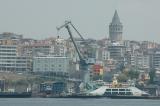 Istanbul Galata Tower across Golden Horn