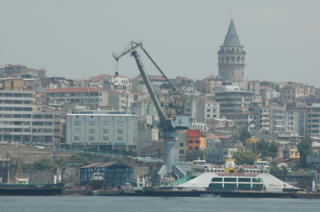 Istanbul Galata Tower across Golden Horn