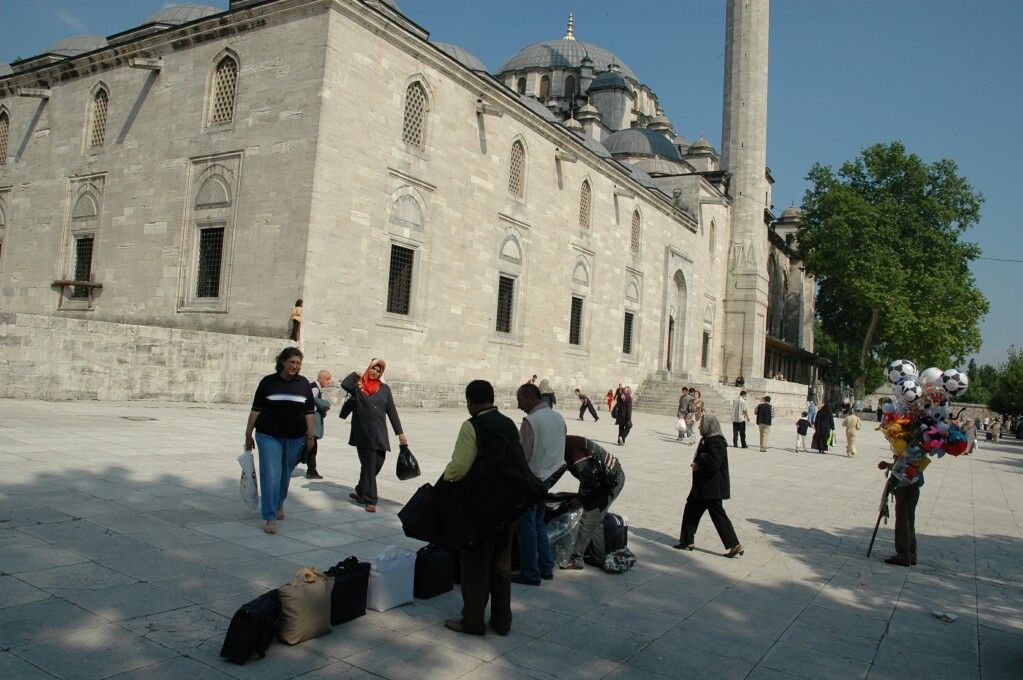 172 Istanbul  Market day at Fatih Mosque june 2004