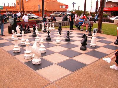 Chess anybody? The Embarcadero in Morro Bay