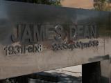 Memorial to James Dean. This is where he died.