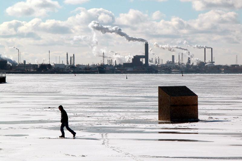 Ice Fishing on Sarnia Bay