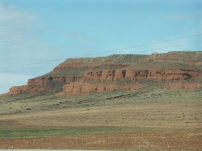 Red/Green hills in them hills