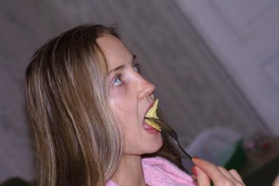 Masha eating