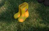 Yellow Rain Boots Close Up