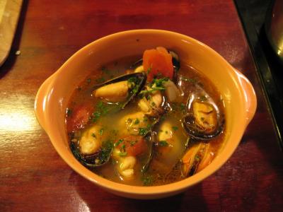 Zuppa di cozze (Sopa de mejillones)