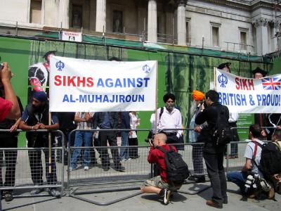 Sikhs demonstrate quietly against