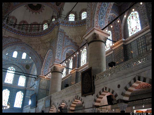 The mosque got its name from these Iznik produced blue tiles