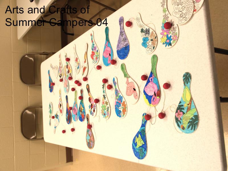 We do arts and crafts to