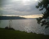 View from the south side of Seward Park - apparently I got Mt. Rainier in the shot w/o realizing it