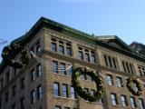 Holiday Decorations on 8th Street & University Place - NYU Building