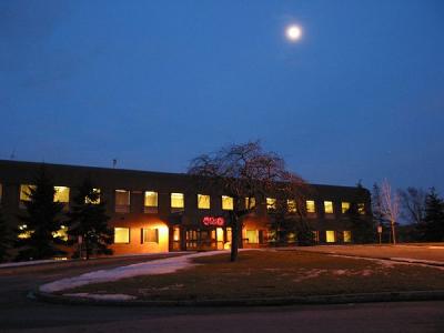 CRIQ building in moonlight