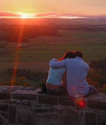 Sunset, Champlain lookout